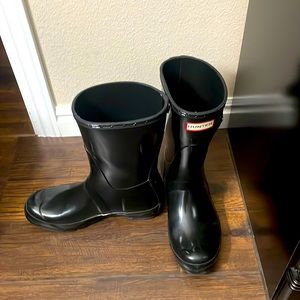 Hunter Black Rain Boots Size 7 US